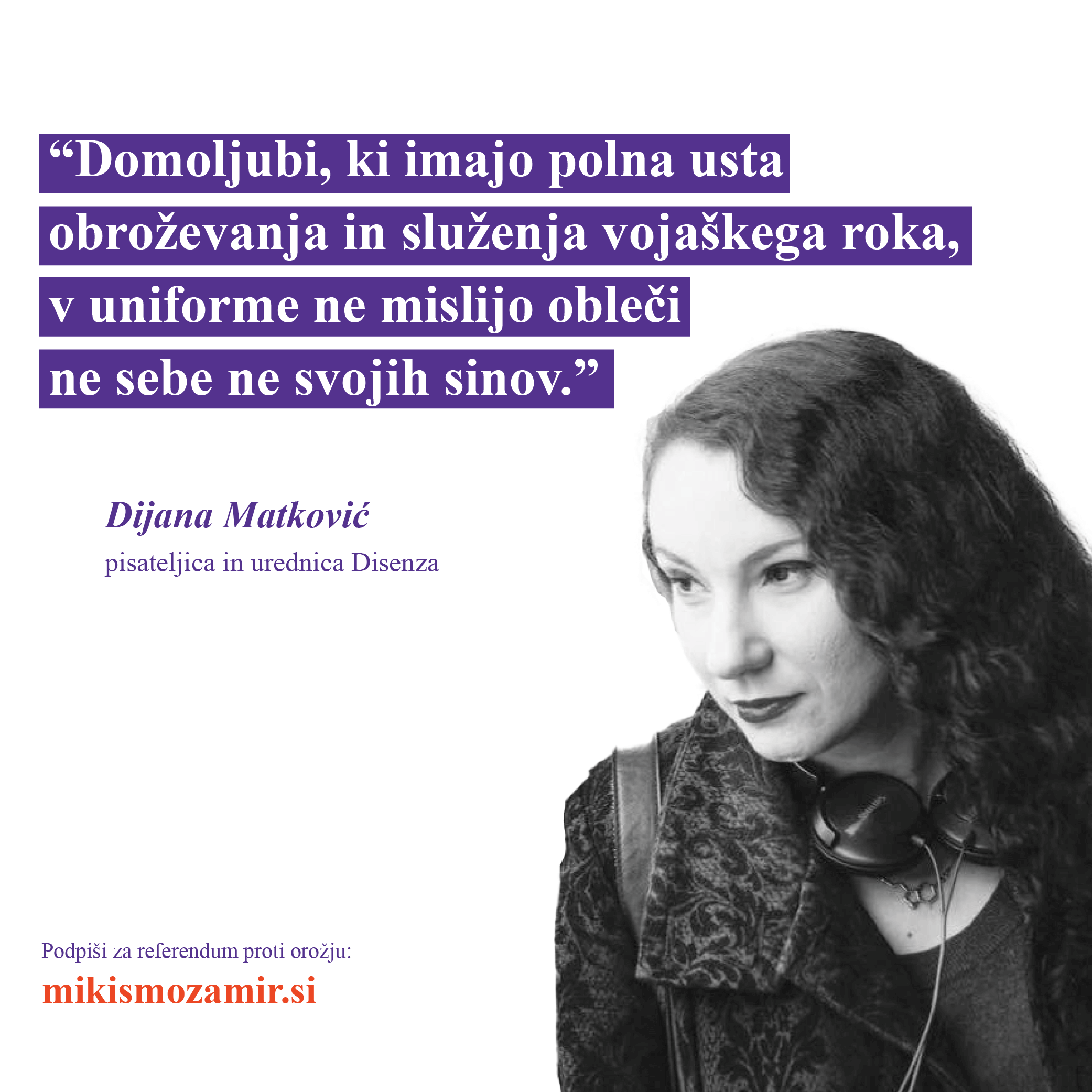 Izjava podpore - Dijana Matković