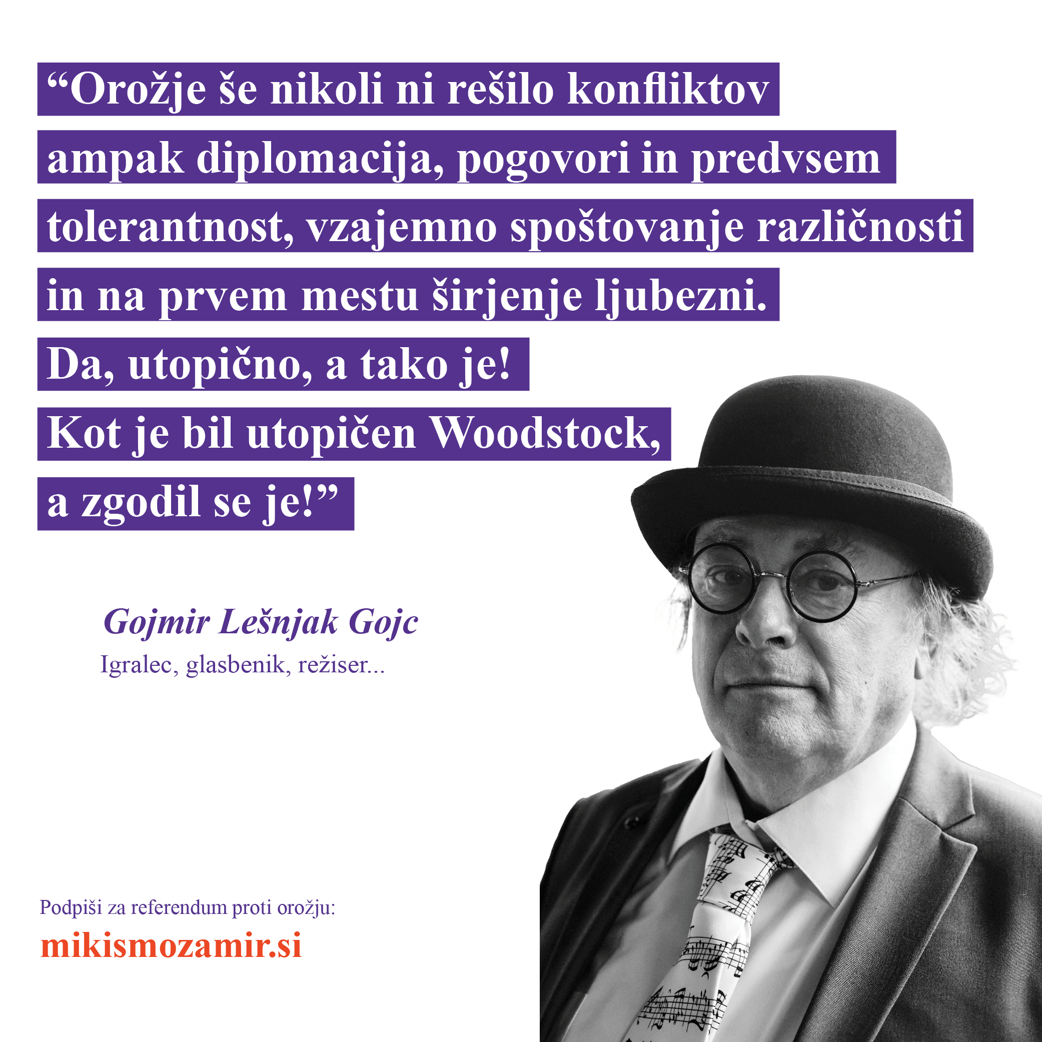 Izjava podpore - Gojmir Lesnjak Gojc