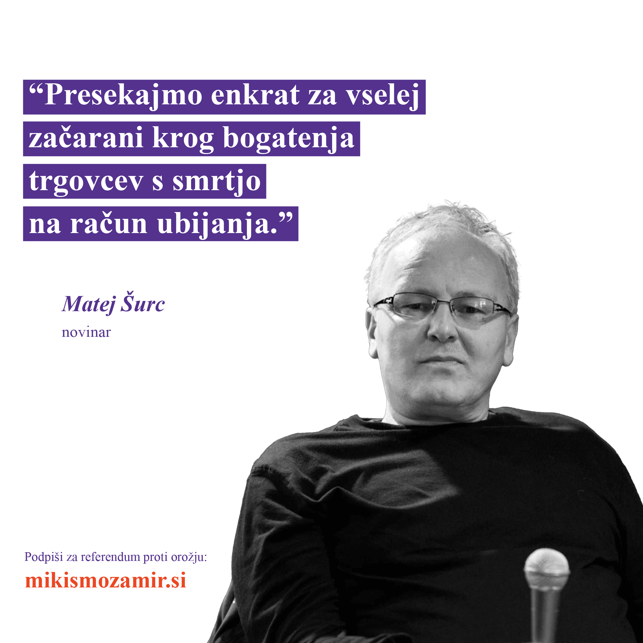 Izjava podpore - Matej Šurc